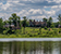 Punderson Manor lodge exterior with a lake-side view